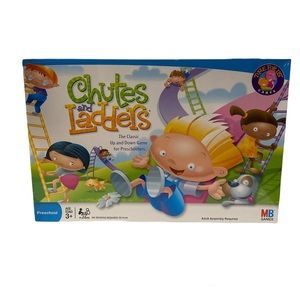 Chutes And Ladders Board Game New Preschool Tabletop Hasbro 2005 2-4 Players